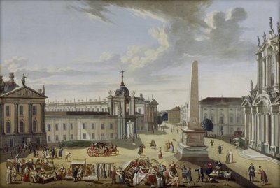 Vecchio mercato di Potsdam con il Palazzo della Città da Karl Christian Wilhelm Baron